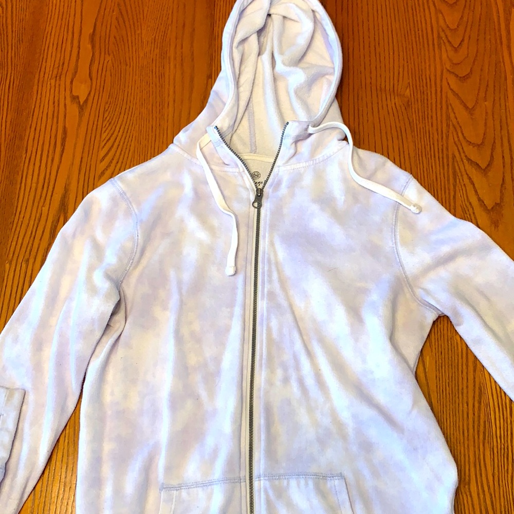 Tie dye zip up hoodie